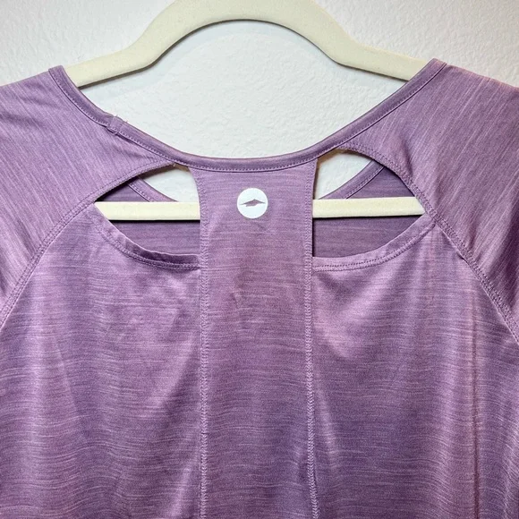 AVIVA Women’s Short Sleeve Lavender Athletic Gym Top Size M - Picture 8 of 8